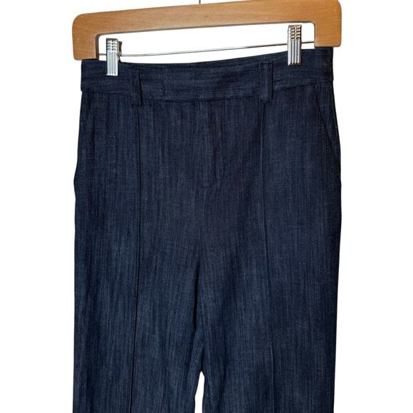 Joie Sylvana High Rise Wide Leg Trouser Jean Pintuck Flare size 2 - Picture 3 of 5